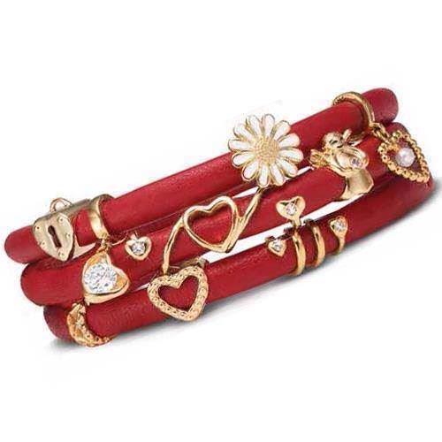 Image of LOVE armbånd med forgyldte charms fra Christina Jewellery & Watches
